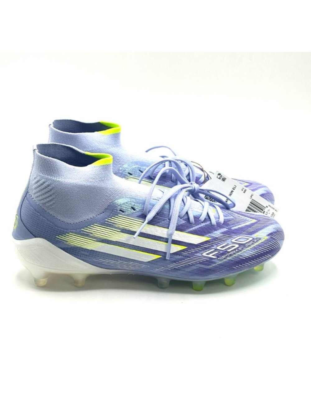 Women's Adidas F50 Sparkfusion Elite Mid FG/AG Soccer Cleats Sz 10 Violet JH7648 - Picture 3 of 9